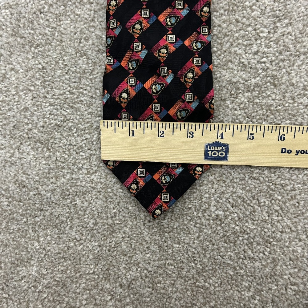 Brioni Roma Men's Silk Tie Hand Made In Italy Geometric Pattern - Picture 6 of 6